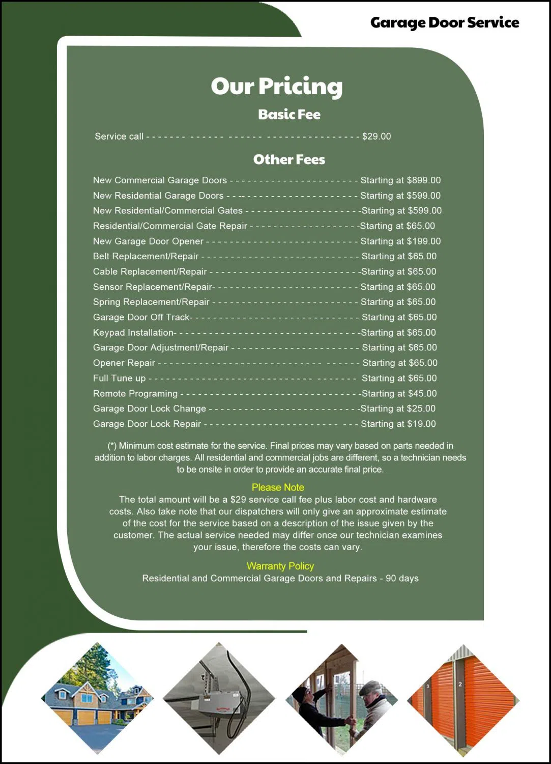 Metro Garage Door Service Elm Grove, WI 262-238-3022